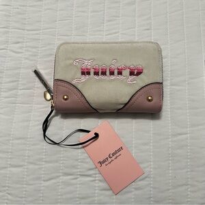 Juicy Couture retro vibe medium zip around wallet